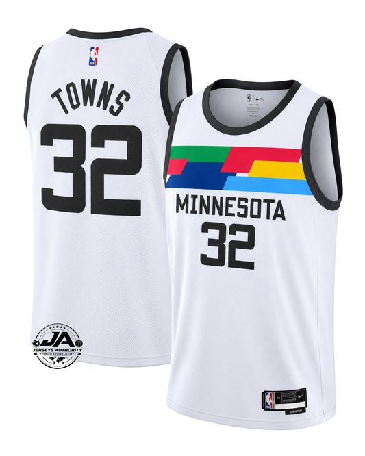 Anthony Edwards Minnesota Timberwolves Fastbreak City Edition Jersey - White