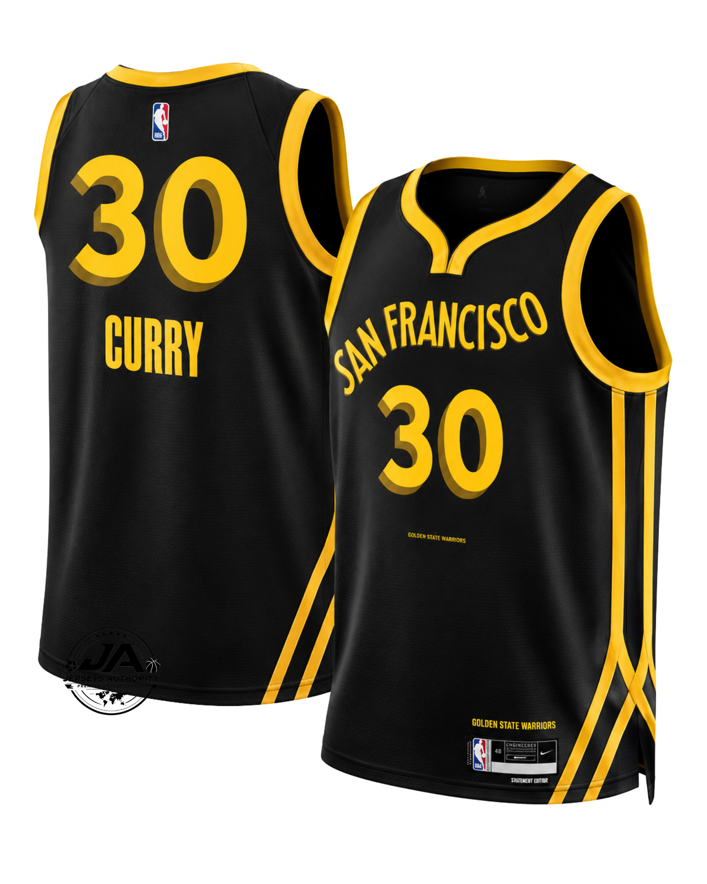 Stephen Curry Golden State Warriors City Edition Jersey - Black