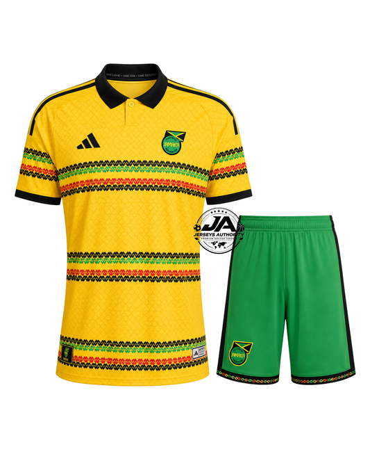 Jamaica 2026 Home Kit Kids Jersey Bob Marley - World Cup