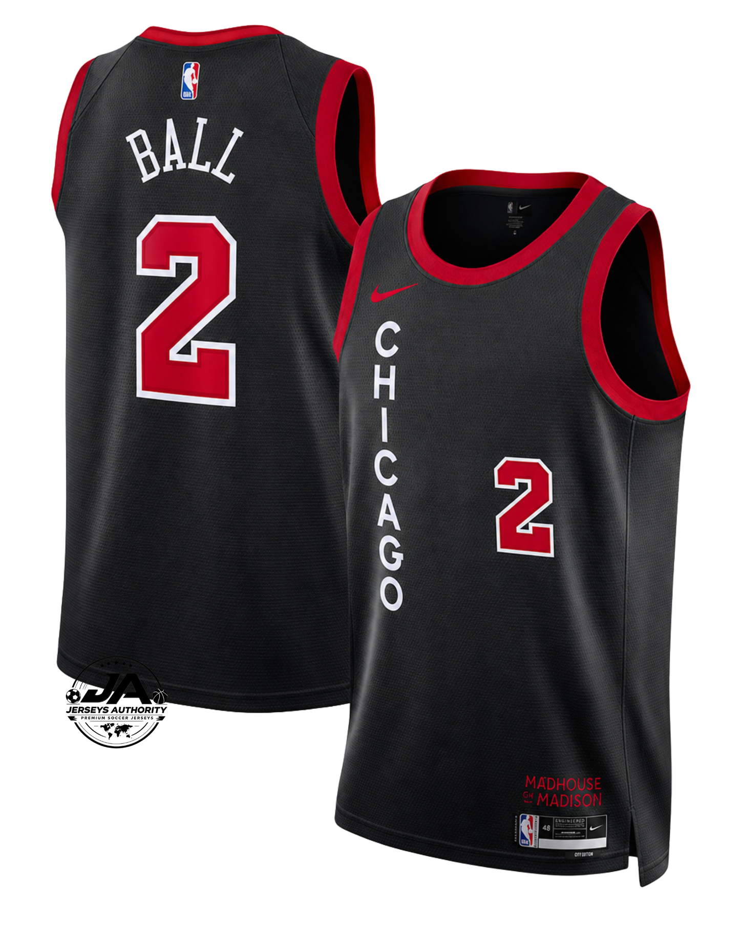 Lonzo Ball Chicago Bulls City Edition Jersey - Black