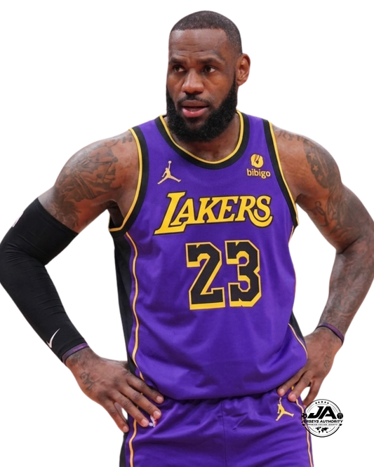 Camiseta LeBron James Los Angeles Lakers Edición Statement - Morado