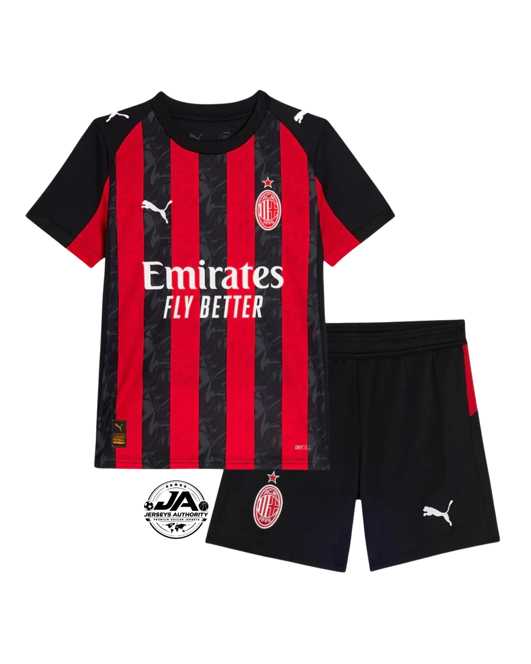 Equipación de casa para niños AC Milan 2025/26