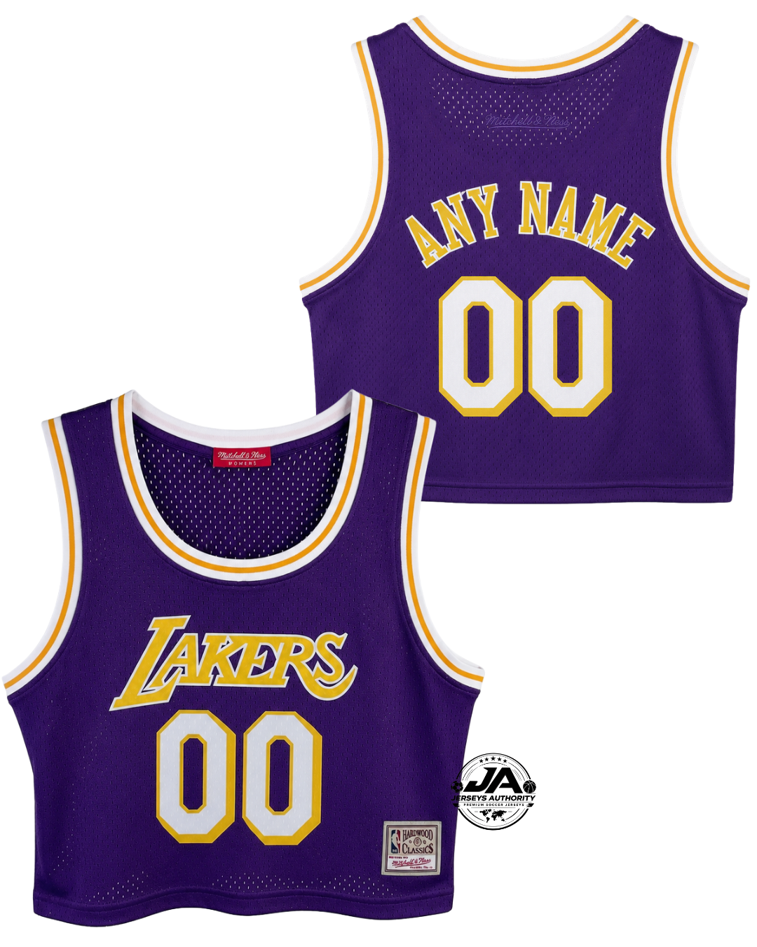 Los Angeles Lakers Women's Retro Cropped Jersey - Purple