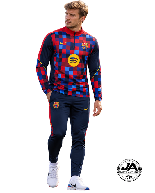 26/26 Barcelona Training Half Zipper Jacket Tracksuit + Long Pants