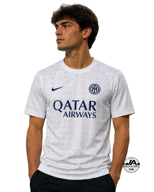 26/27 Inter Milan Gray White Pre-Match Jersey - Fan Version
