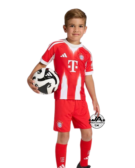 Kids Kit Bayern Munich Home Jersey 2025/26