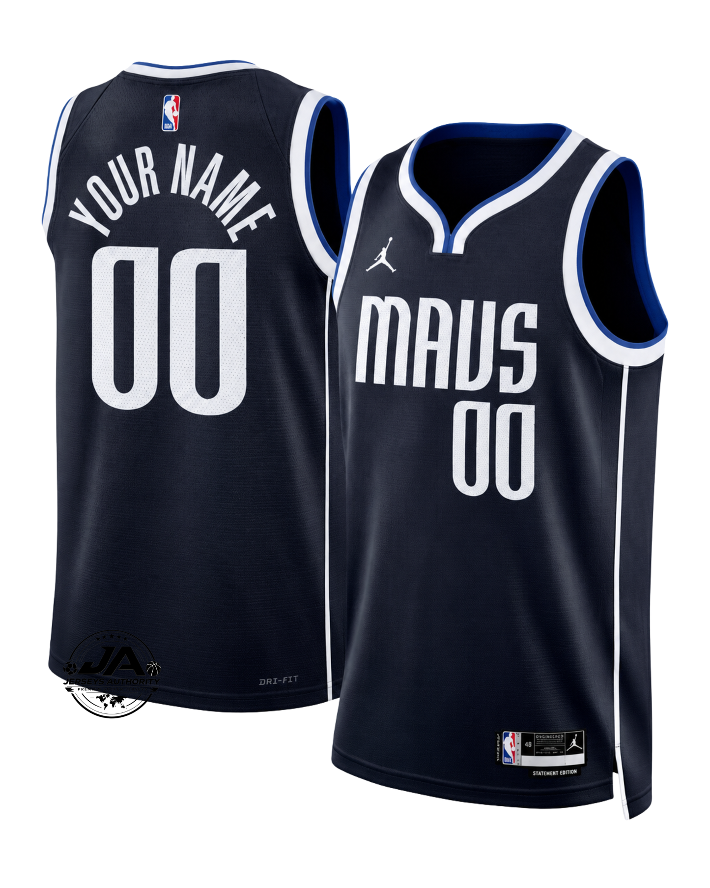 Dallas Mavericks Statement Edition Jersey - Navy