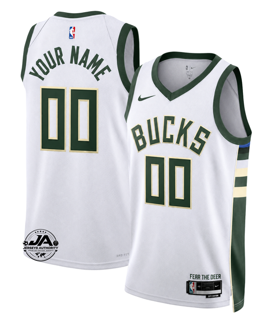 Milwaukee Bucks Association Edition Jersey - White