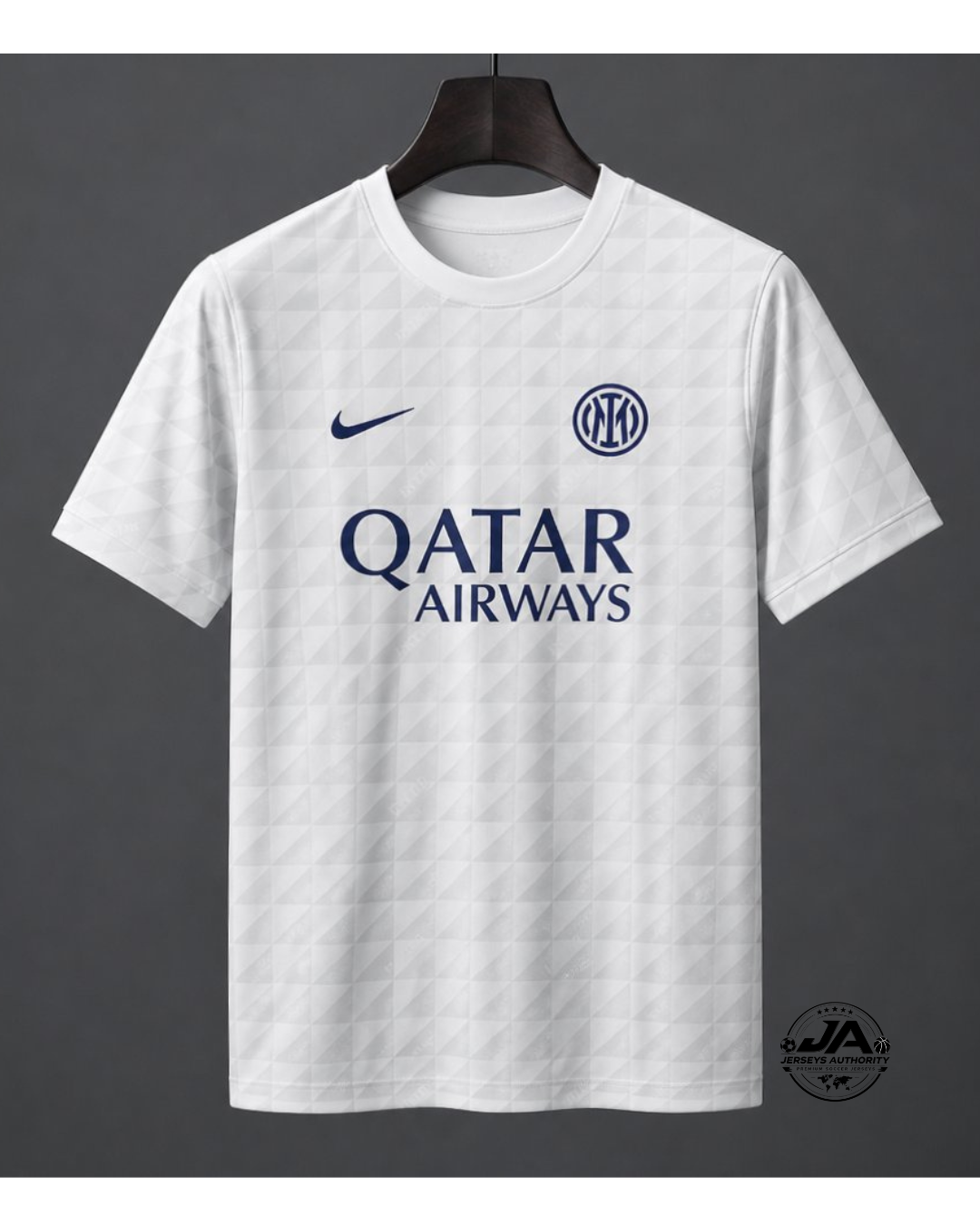 Camiseta de calentamiento Inter de Milán Gris Blanco 26/27 - Versión Fan