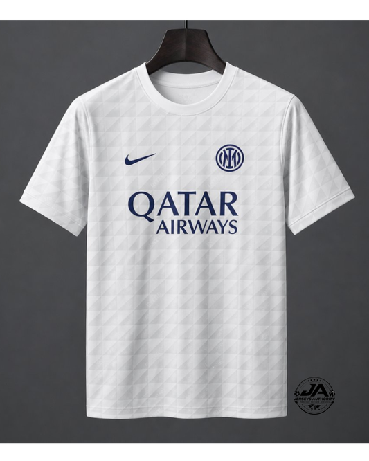 26/27 Inter Milan Gray White Pre-Match Jersey - Fan Version