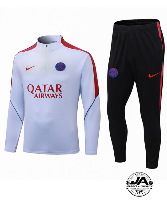 2026/27 PSG White & Red Training Set – Long Sleeve
