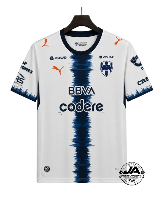 26/27 Monterrey Away White Jersey - Fan Version
