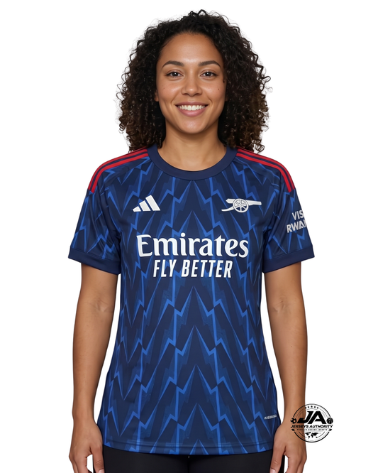 Arsenal 2025/26 Women's Away Jersey - Fan Version