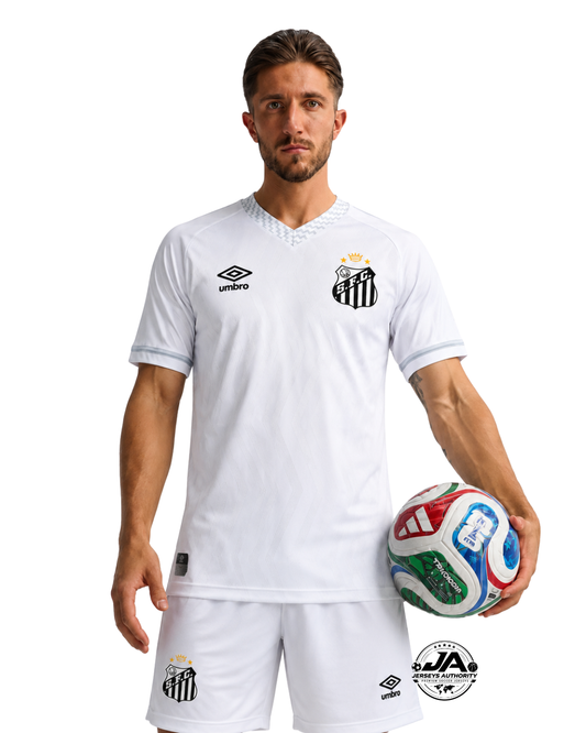 Santos 2025/26 Home Umbro Player Jersey - Slim Fit