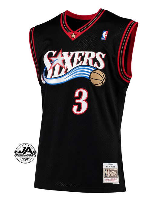 Philadelphia 76ers Swingman Jersey - Black