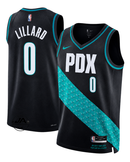 Damian Lillard Portland Trail Blazers City Edition Jersey - Black