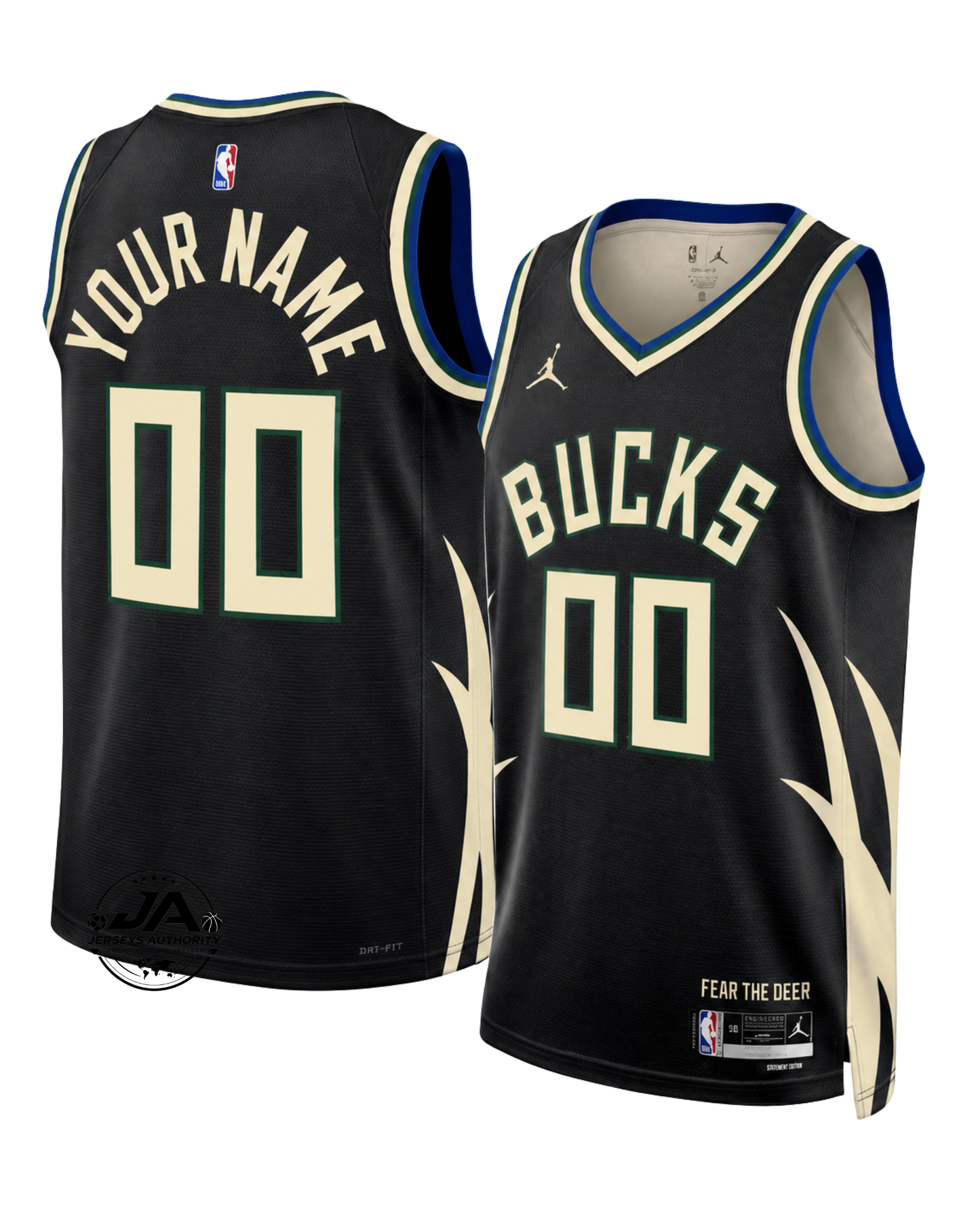 Milwaukee Bucks Statement Edition Jersey - Black