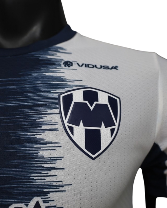 26/27 Monterrey Away White Navy  Player Jersey - Slim Fit