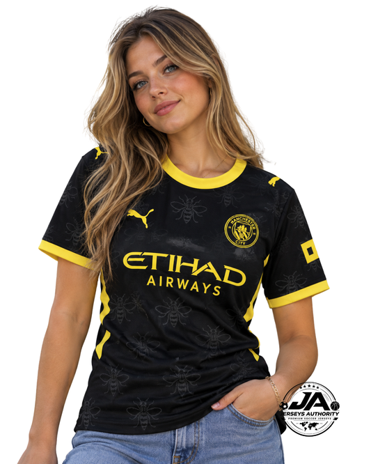 26/27 Women Manchester City Away Black Jersey