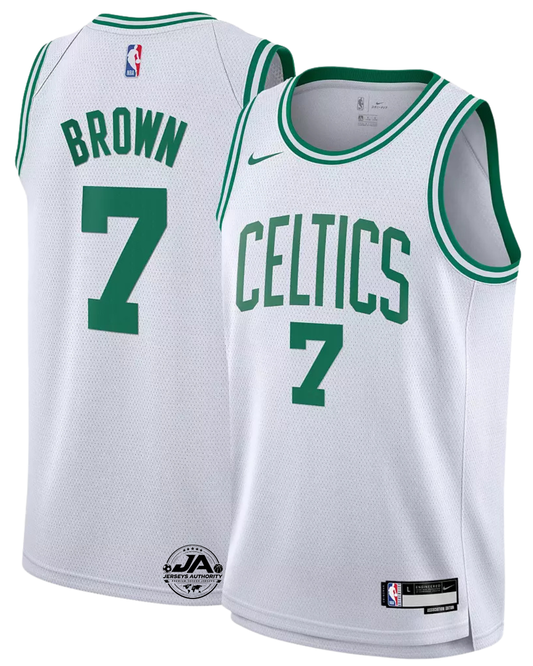 Boston Celtics Jaylen Brown White Swingman Association Jersey
