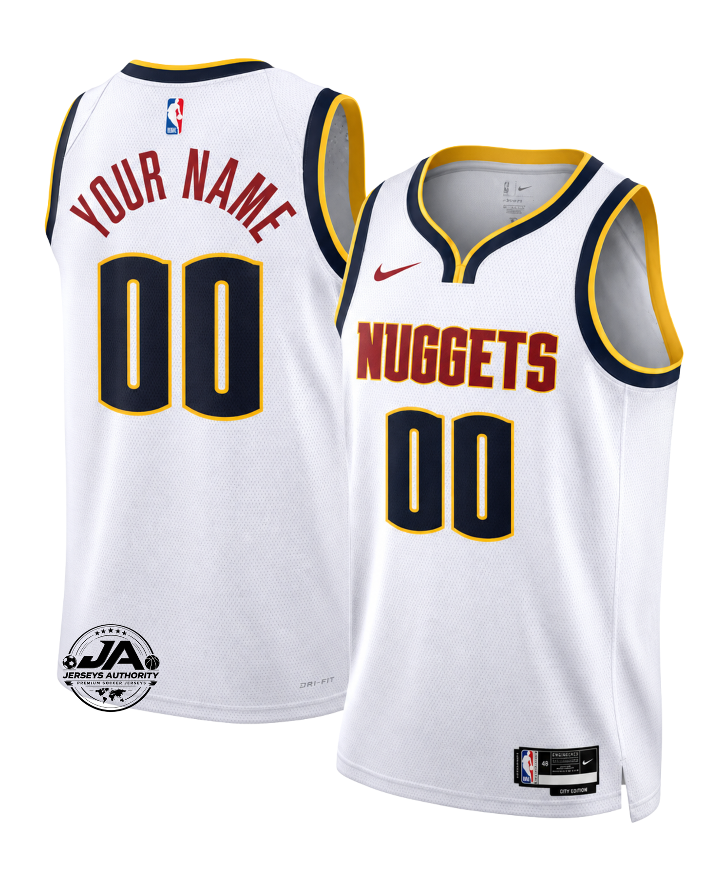 Denver Nuggets Association Edition Jersey - White