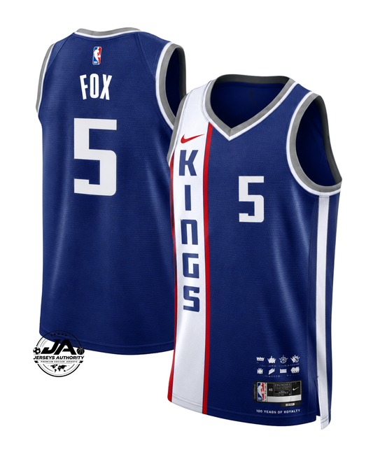 De'Aaron Fox Sacramento Kings City Edition Jersey - Blue