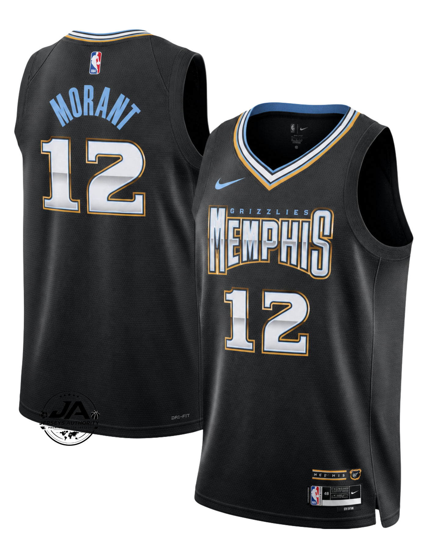Ja Morant Memphis Grizzlies City Edition Jersey - Black