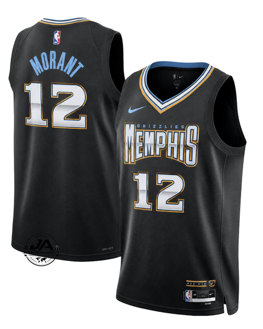 Ja Morant Memphis Grizzlies City Edition Jersey - Black