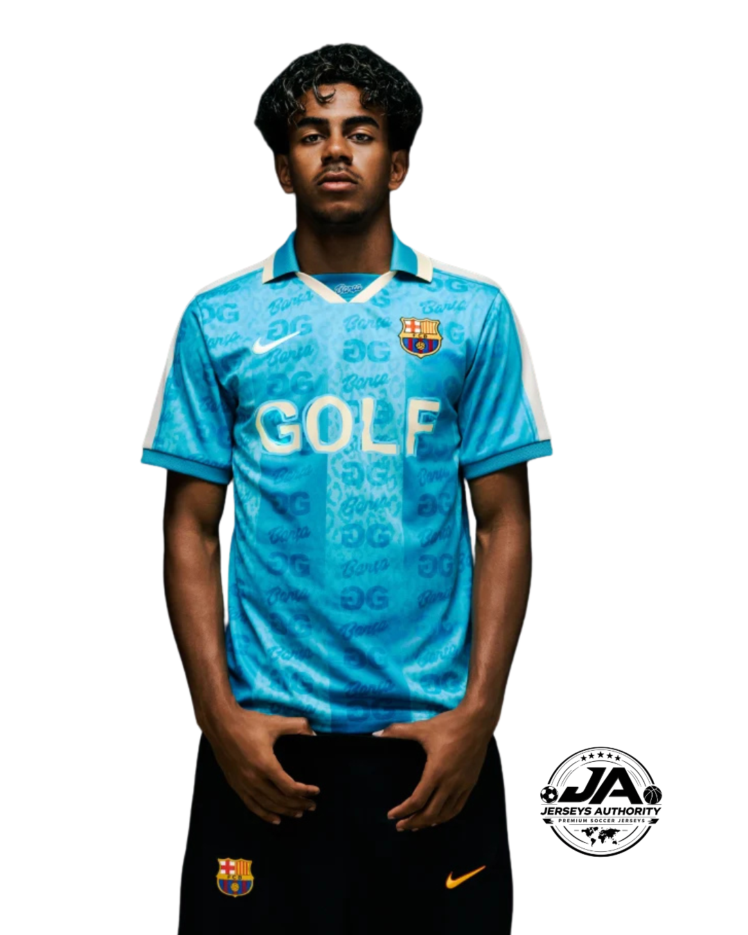 26/27 Barcelona x Golf Wang El Clasico Light Blue Jersey - Fan Version