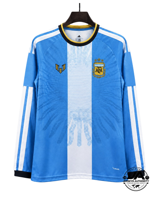 2026 Argentina MESSI Tribute Long Sleeve Blue Jersey