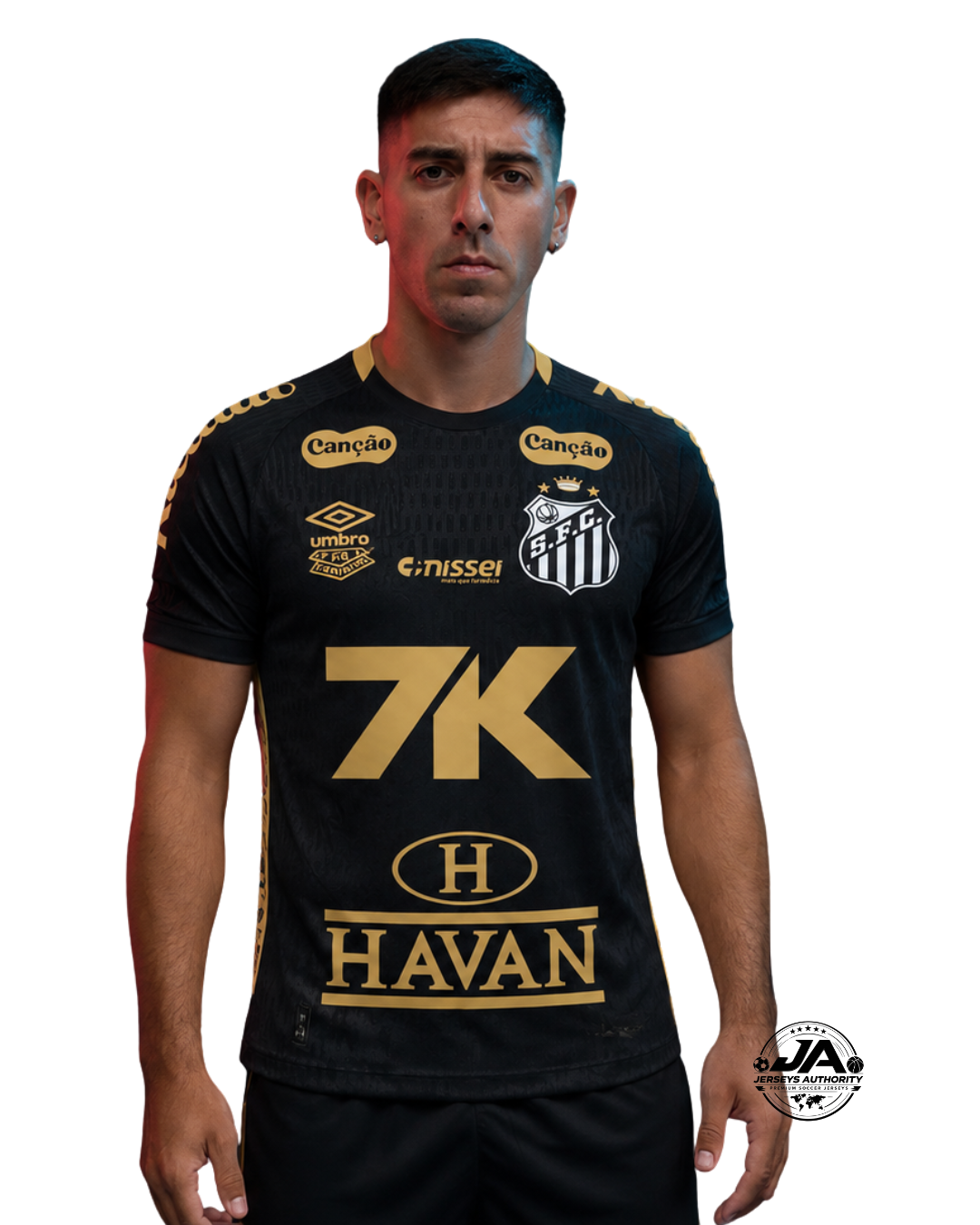 Santos 2025/26 Training Jersey with Full Sponsors Slim Fit - Player Version