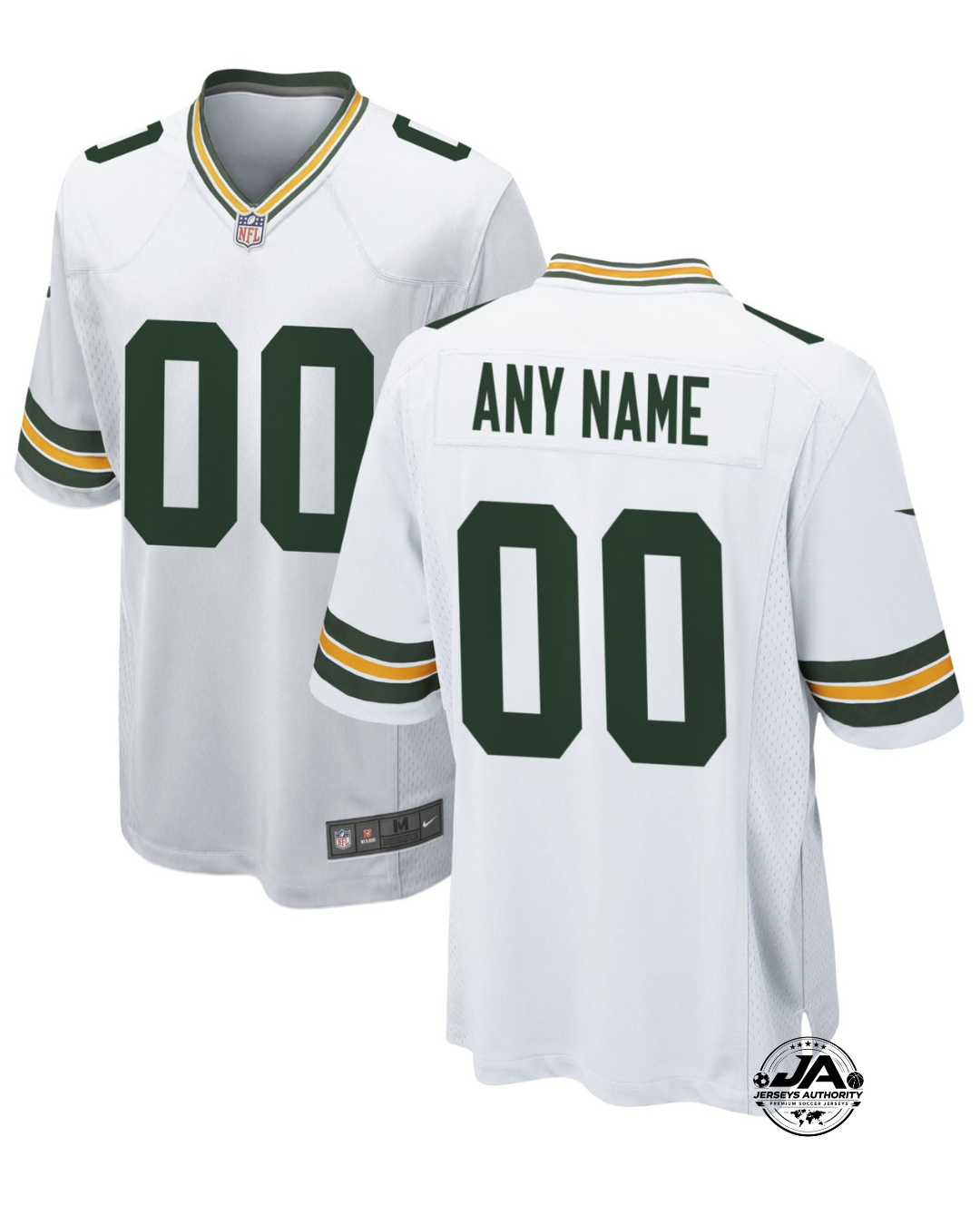 Green Bay Packers - Custom NFL Game Jersey - Green - White