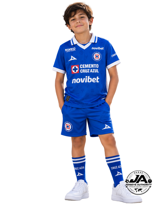 Playera Tercera de Cruz Azul para Niño 25/26 - Negro