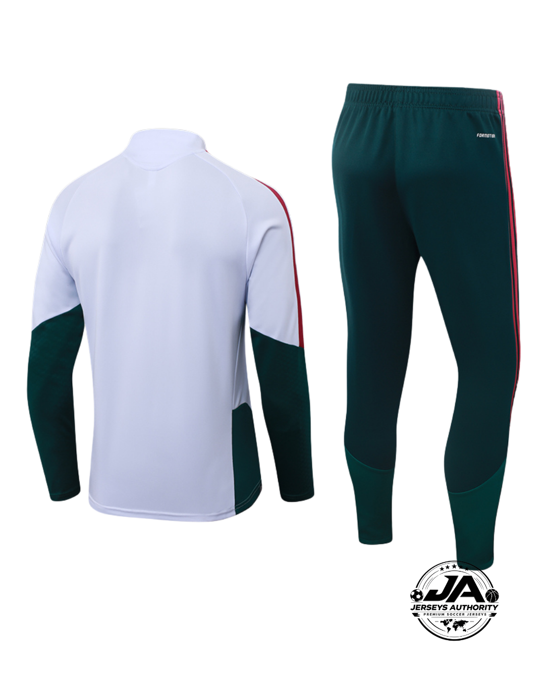 2026/27 Real Madrid White & Green Training Set – Long Sleeve