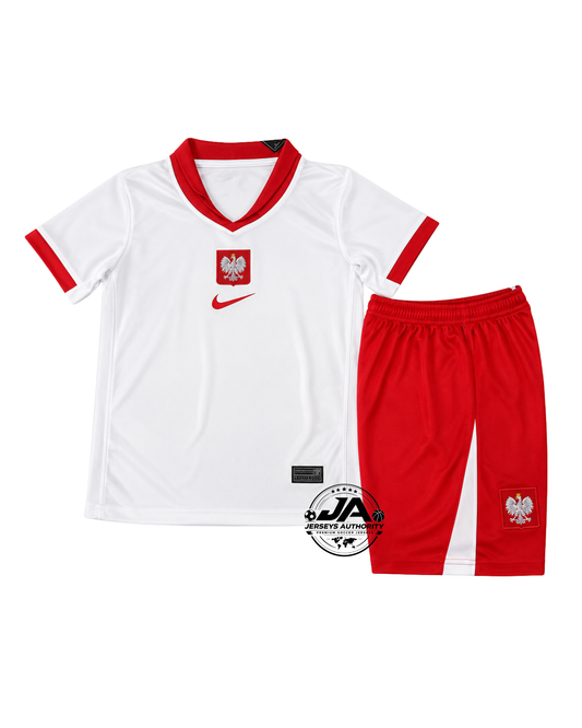 Kids Poland Home Jersey 2024