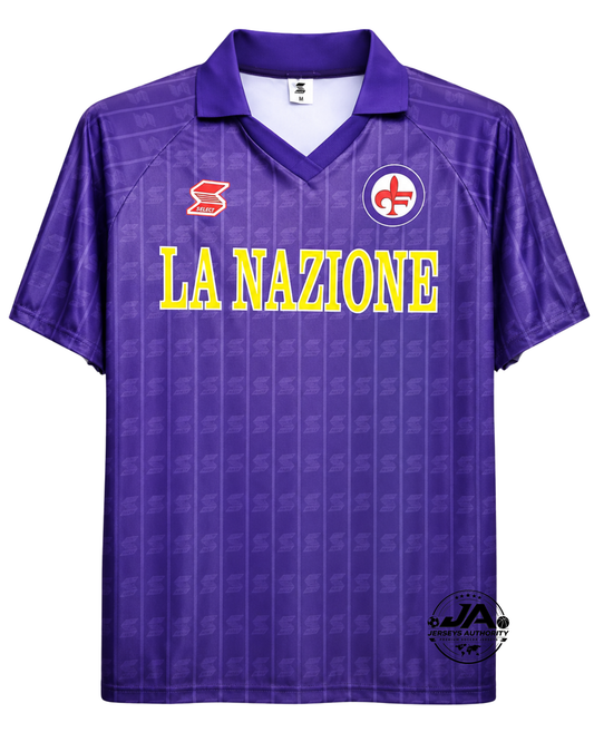 Fiorentina 89/90 Home Jersey - Retro Version