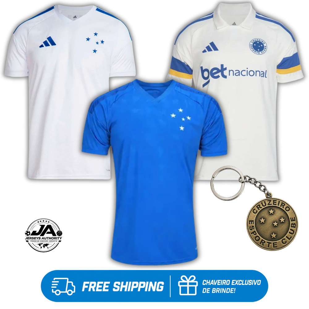Combo 3 Camisas Cruzeiro 2026/27 - Torcedor