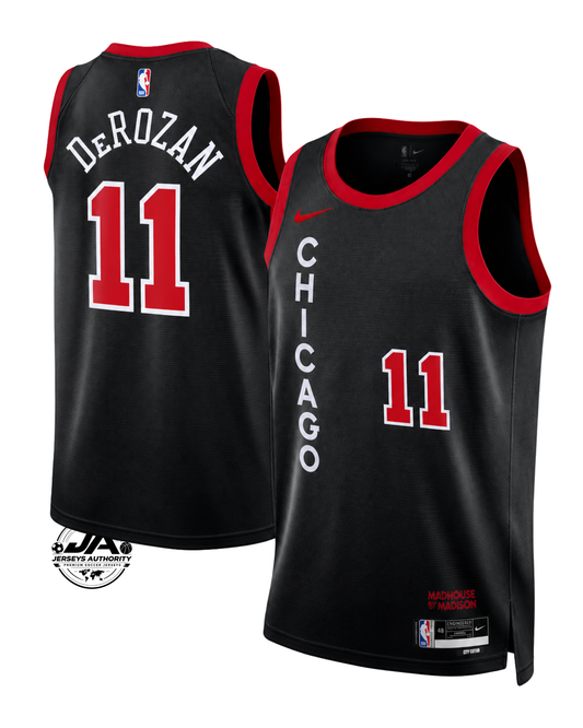 DeMar DeRozan Chicago Bulls City Edition Jersey - Black