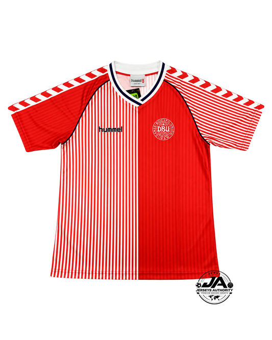 Denmark 1986 Home Jersey - Retro Version