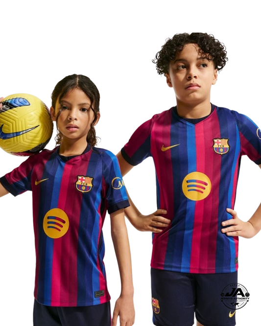 Kids Kit Barcelona I 2025/26 Home Stadium Jersey