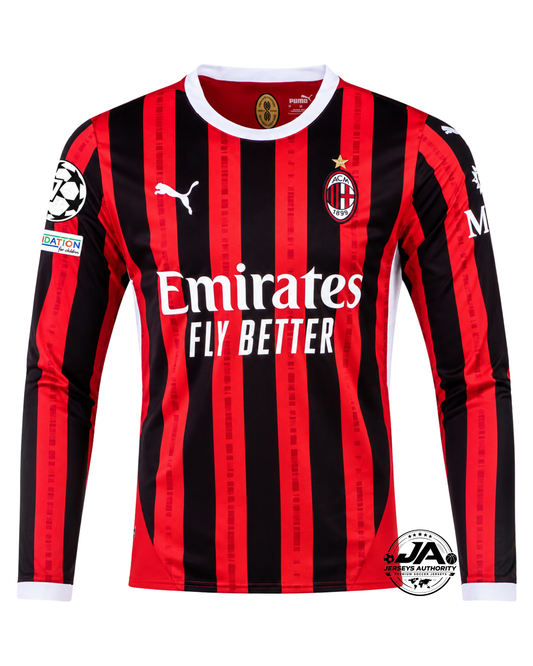 AC Milan 24/25 I Home Jersey - Long Sleeve