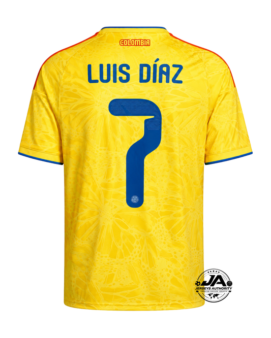 Colombia 2025/26 Home #7 Luis Díaz - Fan Version