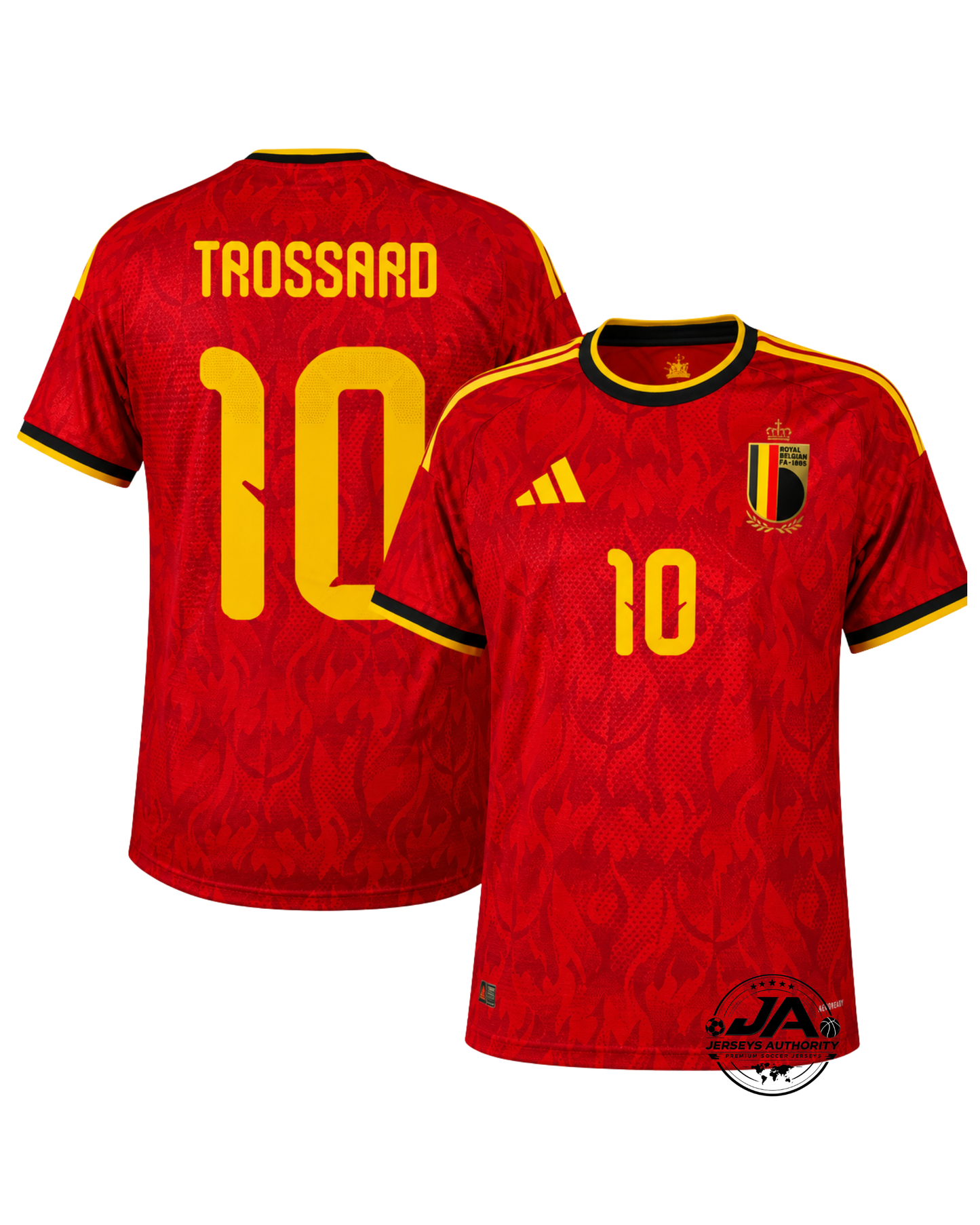 Belgium Trossard 10 Home Fan Jersey Shirt 2026 World Cup