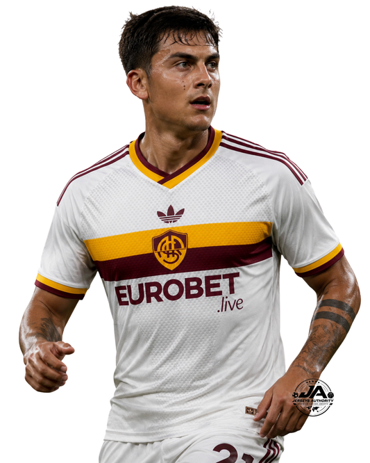 26/27 AS Roma Away White Player Jersey - Slim Fit