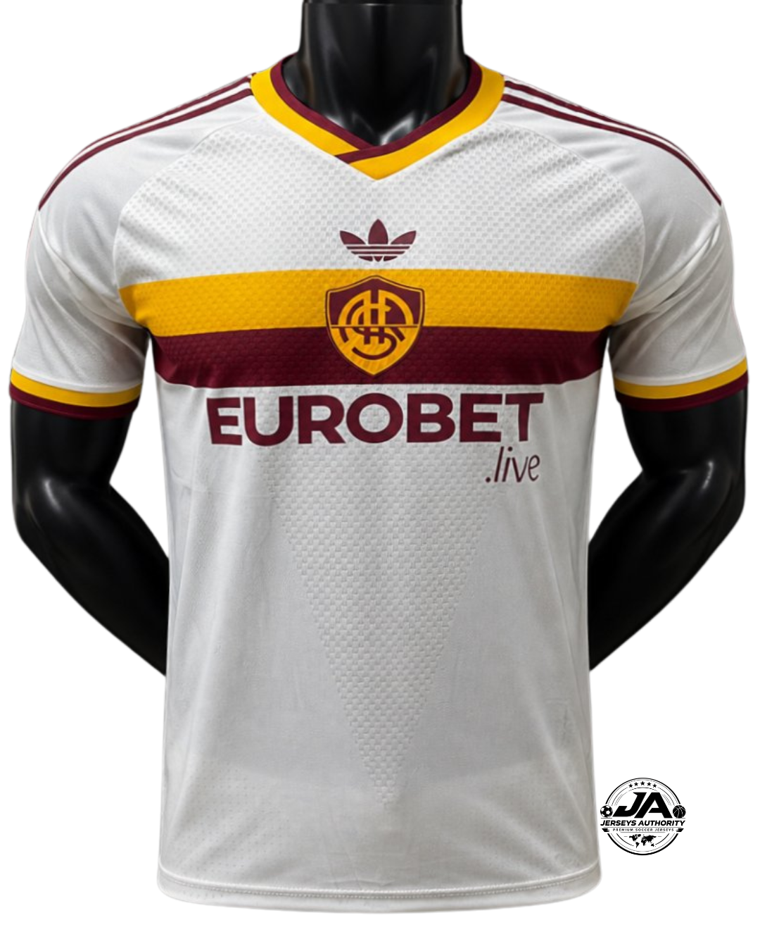 Camiseta Jugador AS Roma Visitante Blanca 26/27 - Corte Ajustado