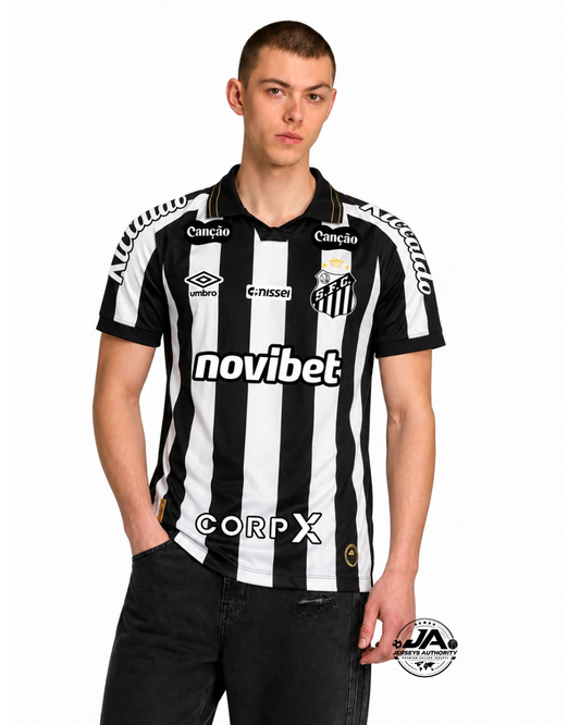 Santos 2026/27 Away Umbro Player Jersey aith Full Sponsors - Slim Fit