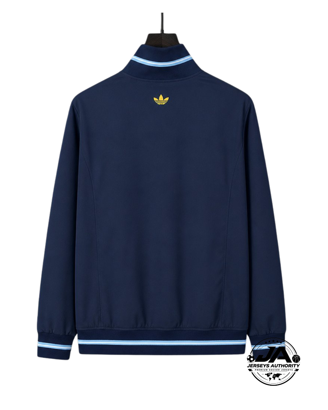 2026 Argentina MESSI Tribute Full Zipper Navy Blue Windbreaker