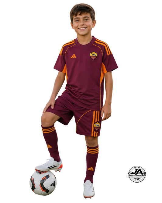 2025/26 AS Roma Home Kit Kids