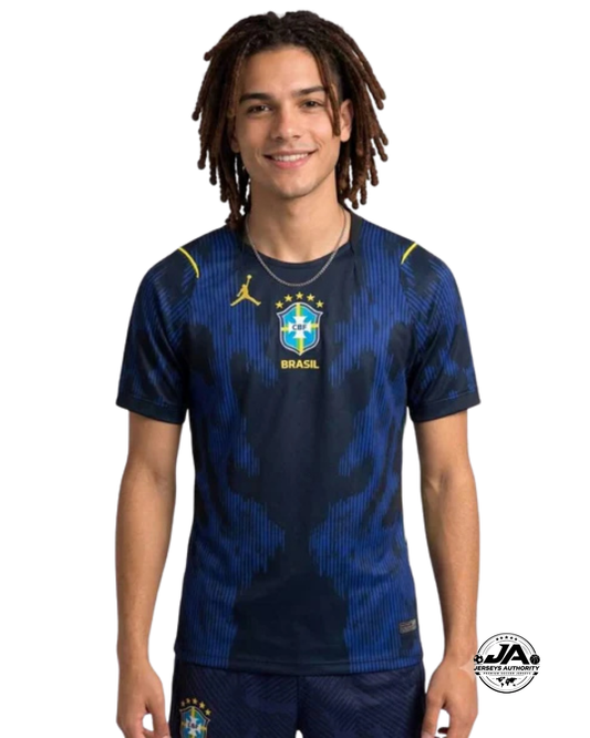 Brazil Away Blue 2026 Jordan Fan Version World Cup 2026