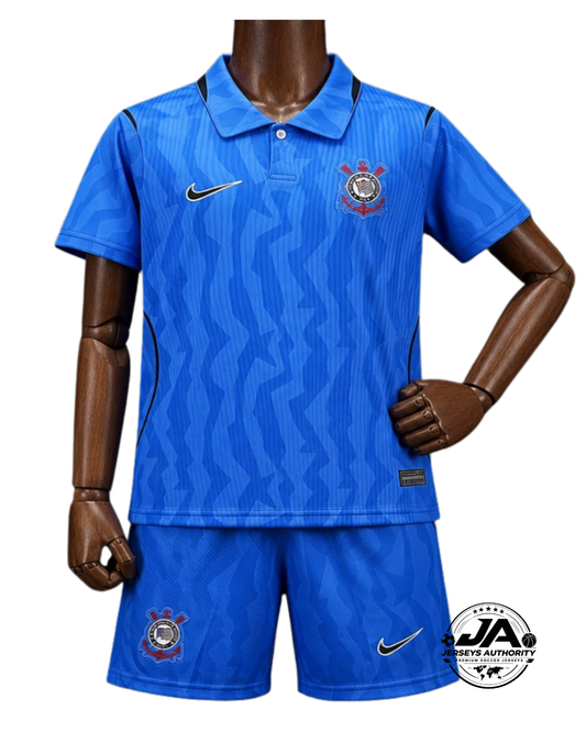 2026 Kids Corinthians Third Blue Jersey